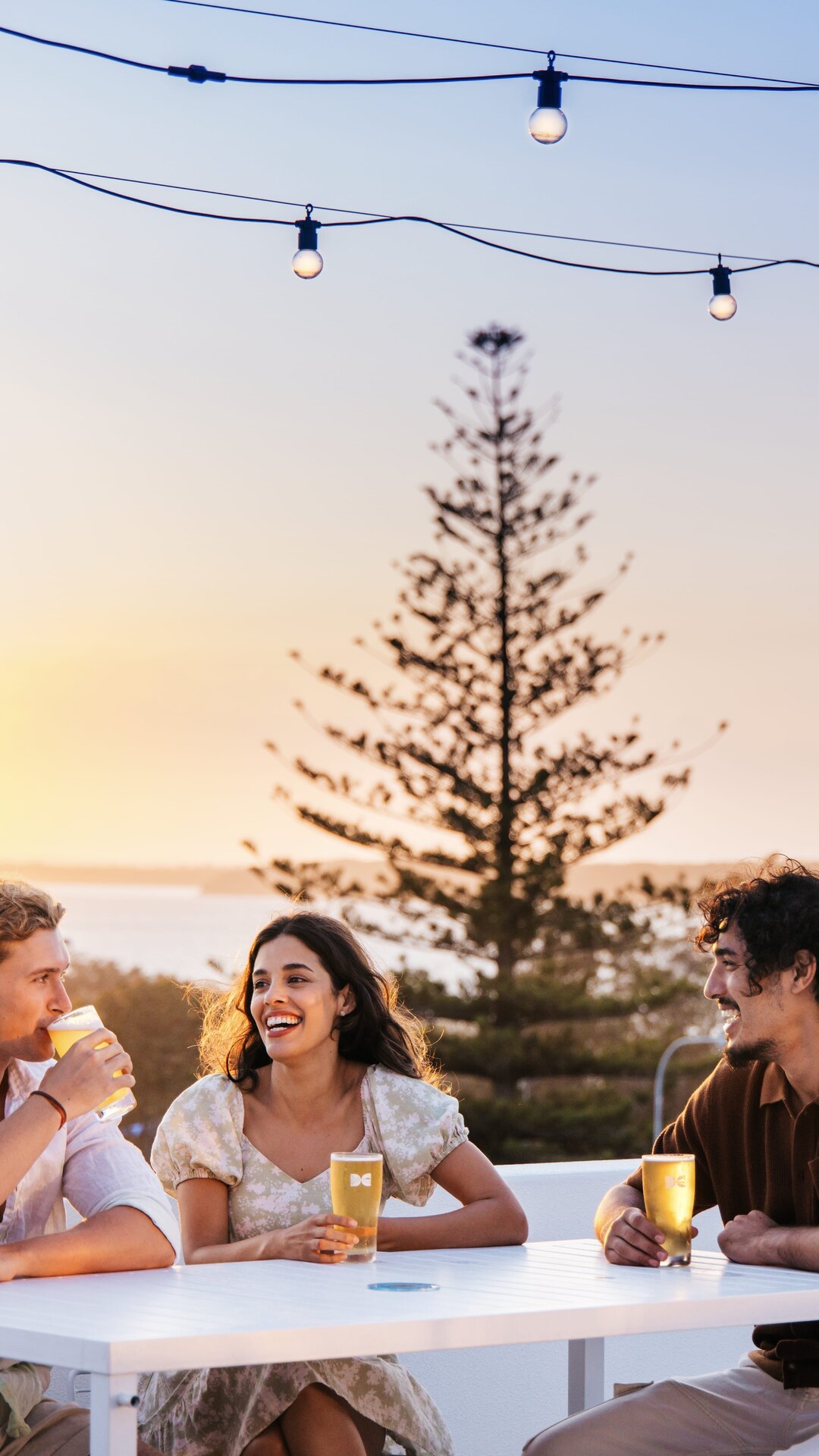 Guests at Straddie Brewing Co. on North Stradbroke Island.