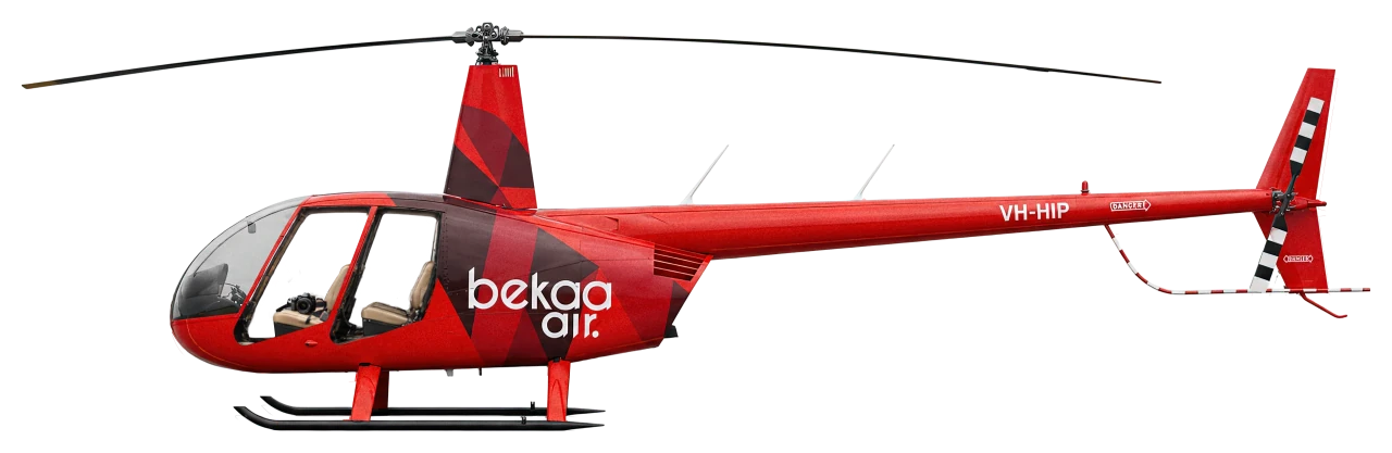 Robinson R44 — Doors removed