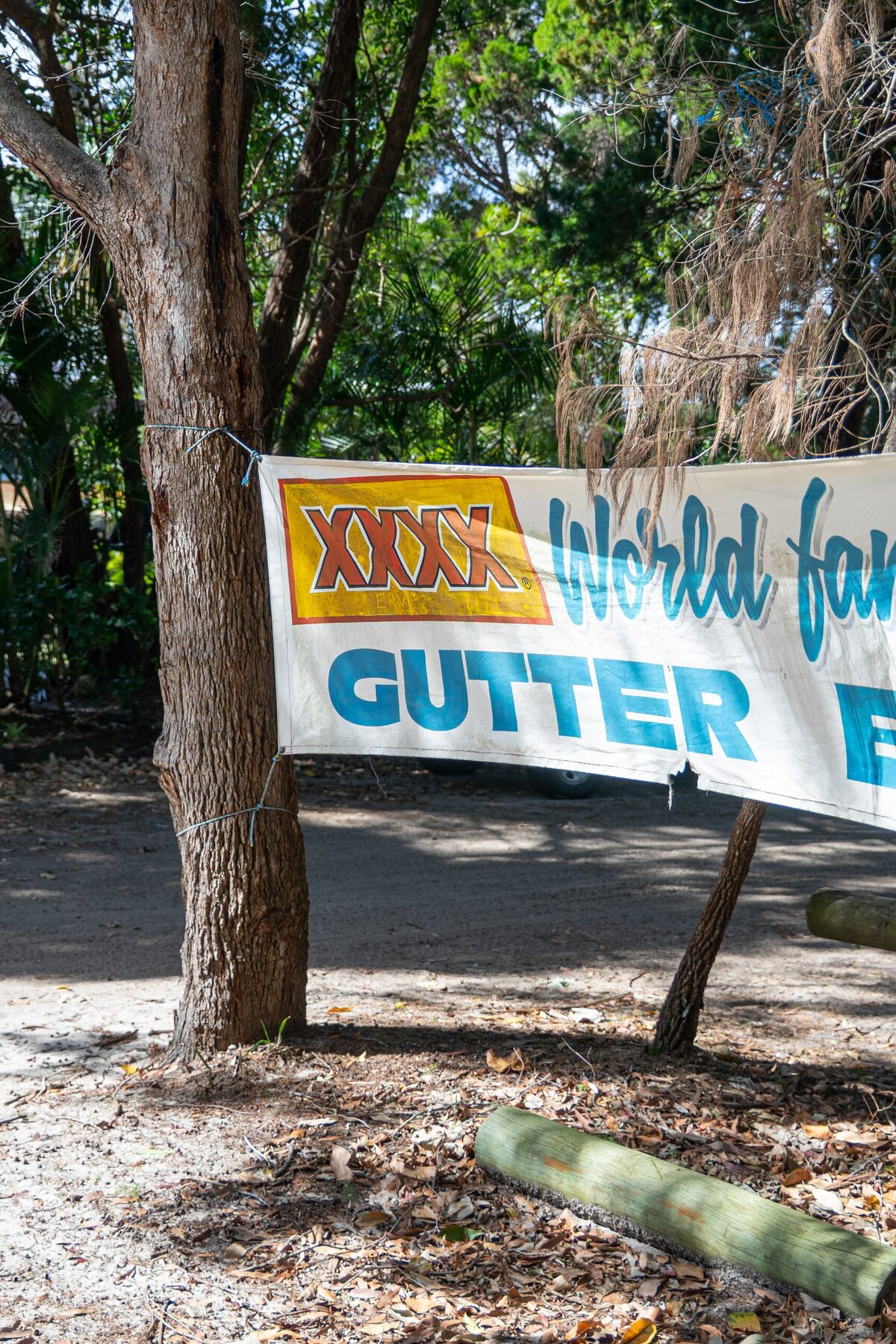 Gutter Bar sign at Moreton Island