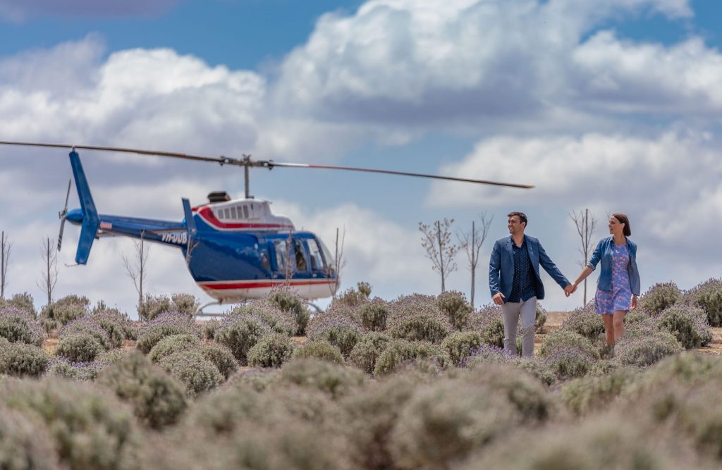 Kooroomba Lavender Farm by Helicopter