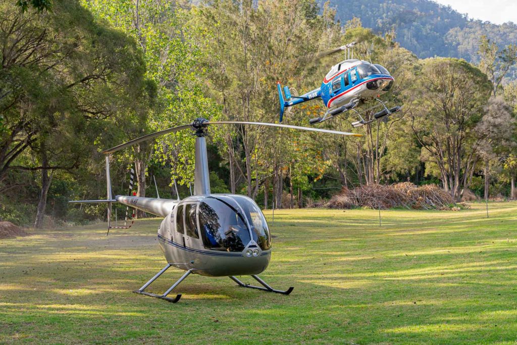Bekaa Air helicopter at Archerfield Airport