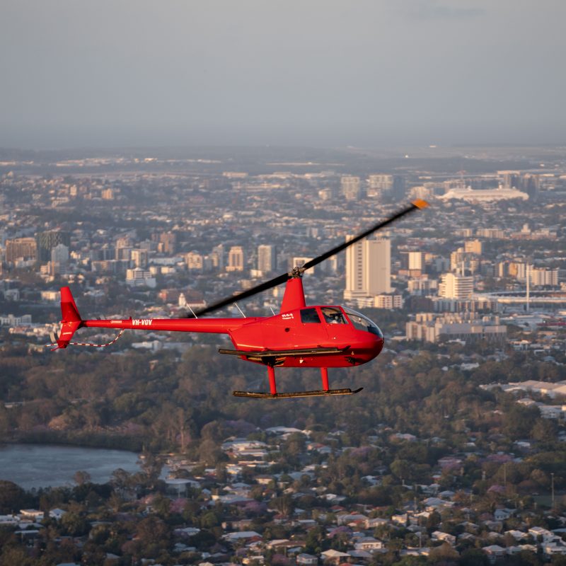 Helicopter Flight Around Gold Coast and Brisbane 265pp or 795/Flight