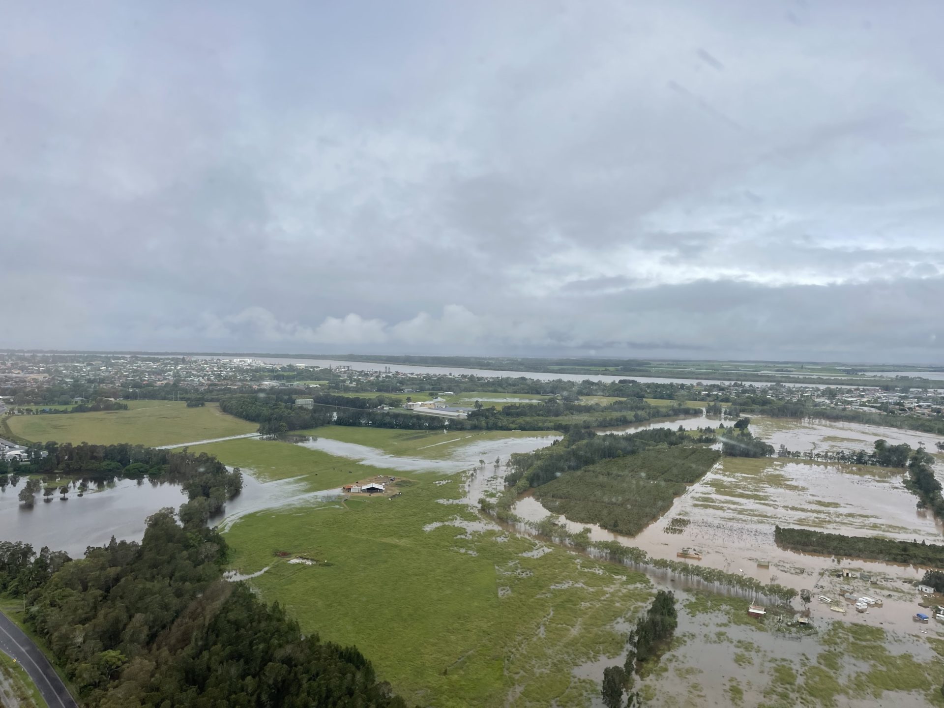 helicopter flood relief NSW and QLD