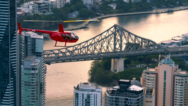 Helicopter over Story Bridge