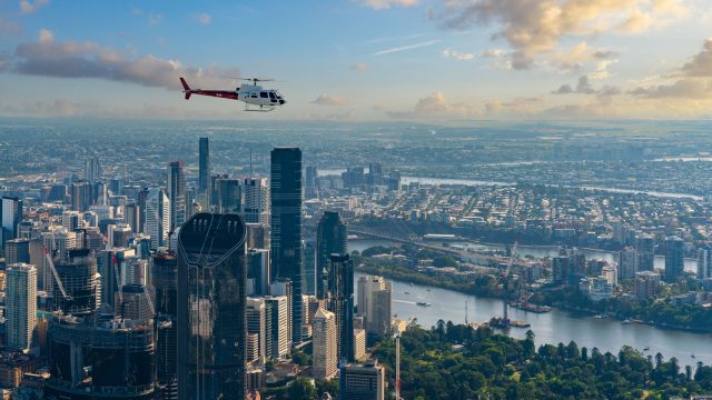 AS350 Over Brisbane
