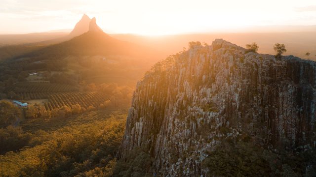 The Glasshouse Mountains