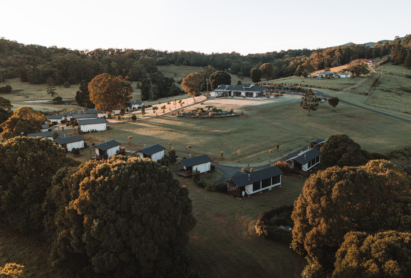 Aerial view of Beechmont Estate in the hinterland.