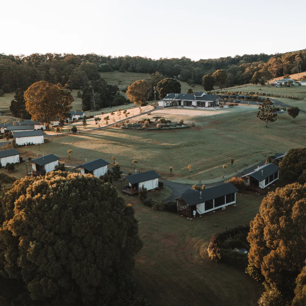 Aerial view of Beechmont Estate in the hinterland.