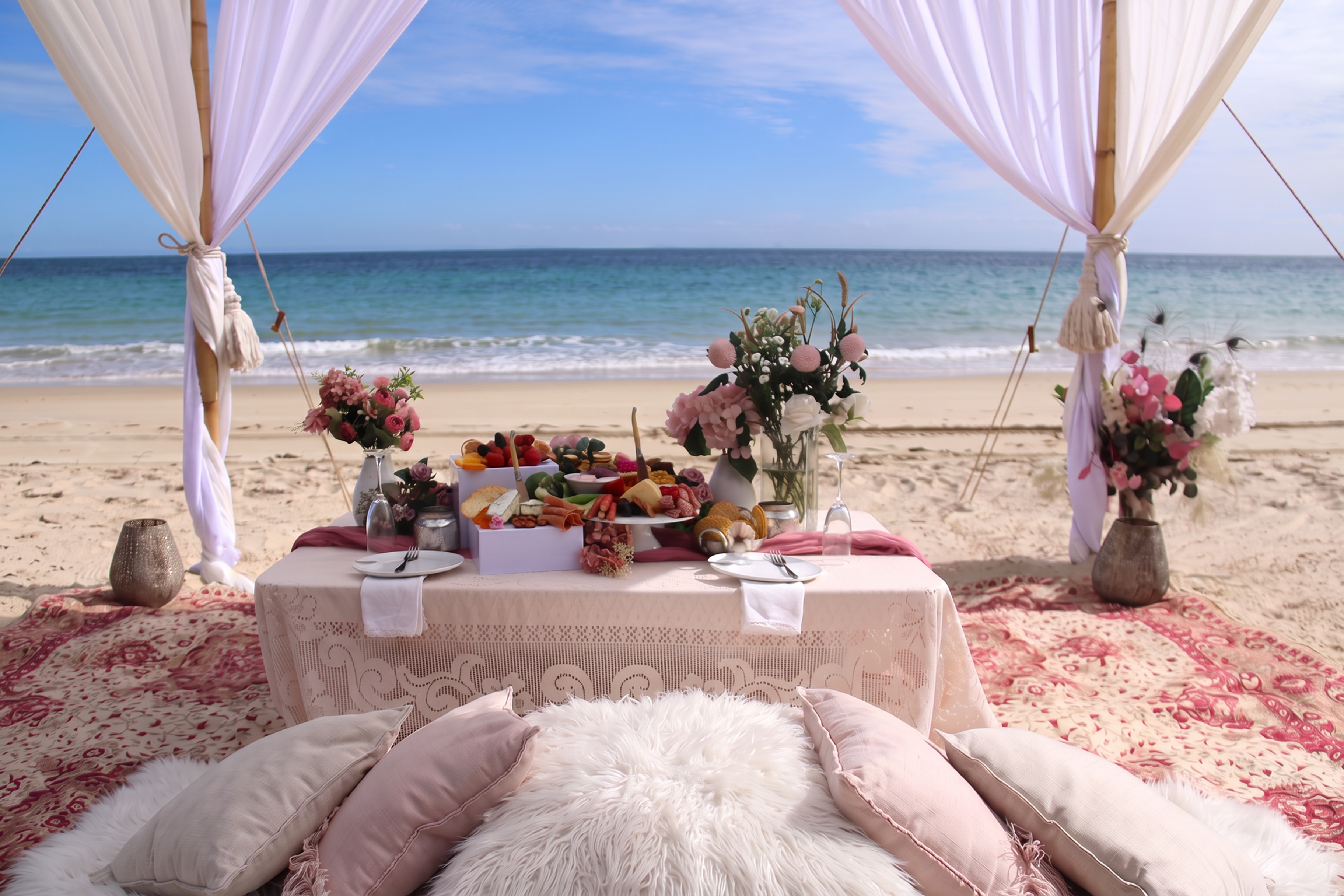 Helicopter Beach Picnic