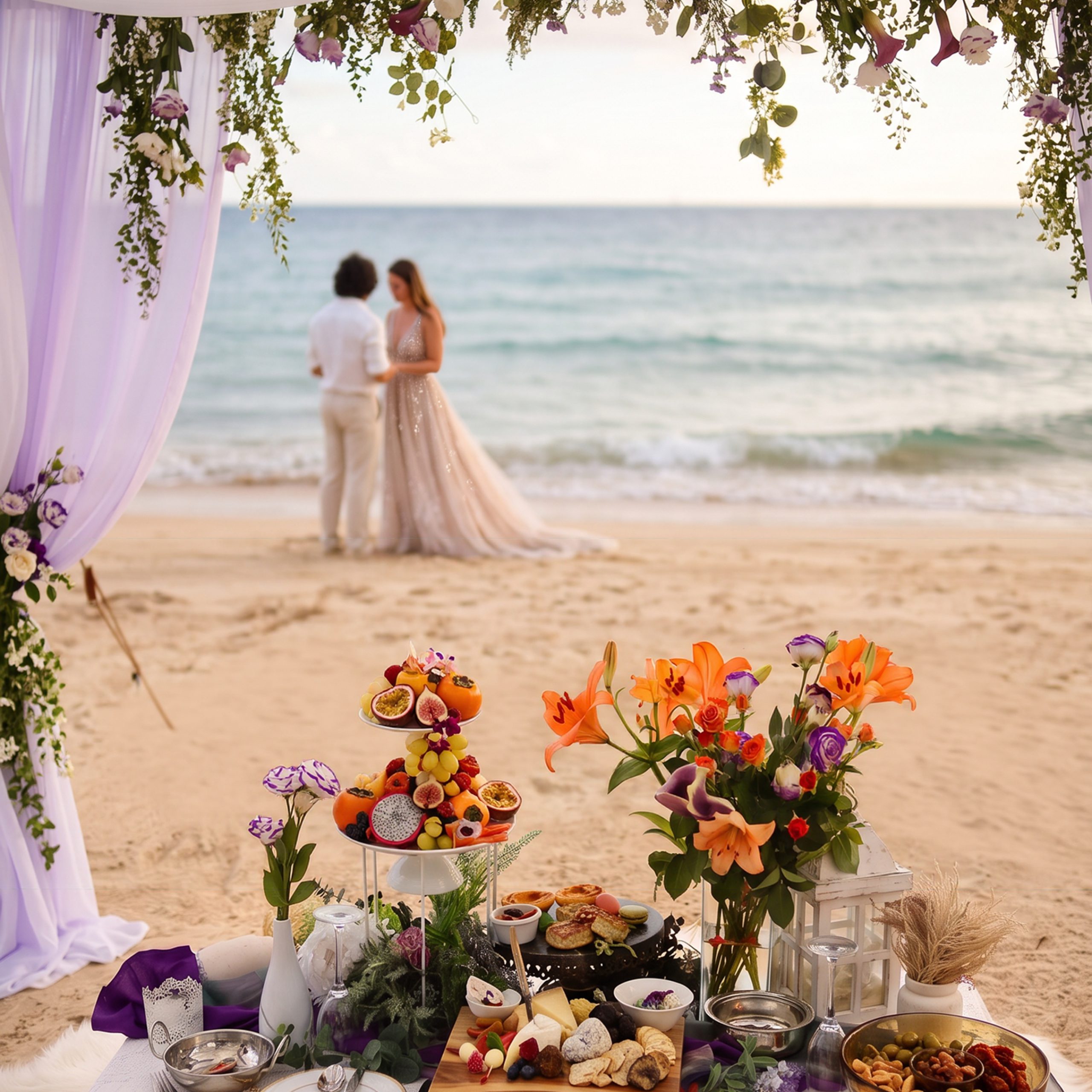 Proposal picnic on Moreton Island