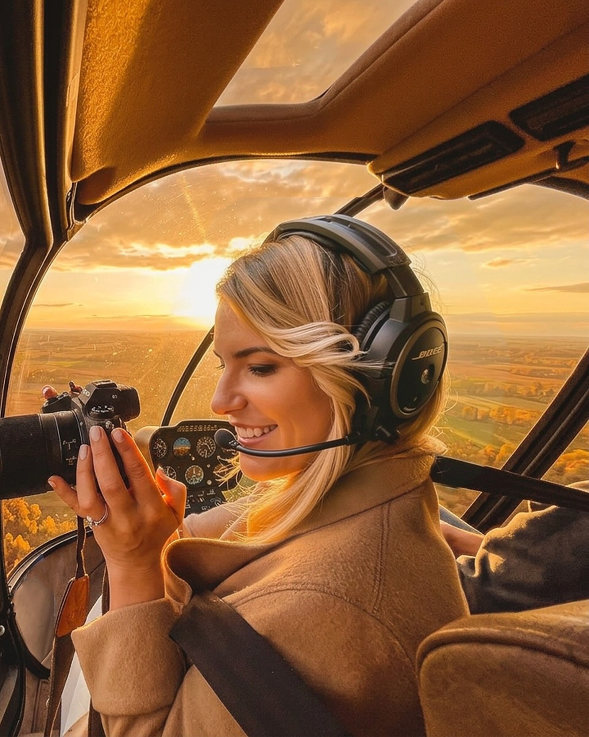 Guest view from a Bekaa Air helicopter charter