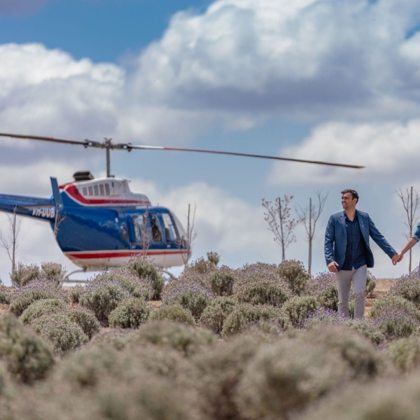 Kooroomba Lavender Farm by Helicopter