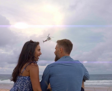 Helicopter Beach Picnic